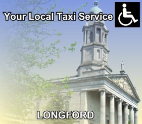 Paddy's Taxi, Longford, Ireland. Your local taxi service with wheel chair accessible taxis.